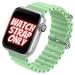 RUPELIK (49mm Ocean Strap Light Green) Ocean Silicone Strap Band Compatible with Apple Watch Strap Size 49mm 45mm 44mm 42mm Strap Men Women for iWatch Strap Series Ultra 8 ,7 ,6 ,5 ,4 ,3 ,2 ,1 ,SE iWatch strap (Light Green)