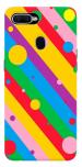 MobiEra Oppo F9 Rainbow Bubbles Plastic Designer Printed Hard Case Cover