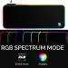 ADZOY Professional Large Extended RGB Gaming Mouse Pad, Non-Slip Rubber Base, Soft Glowing LED Gaming Desk Keyboard Pad Mat (800 X 300 X 4 mm) Mousepad