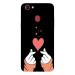 MobiEra Oppo F7 Multicolor Korean Heart Design Plastic Hard Case Cover