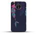 Bhaicover Motorola Moto E4 Plus Rubber Colorful Catchers Pink Blue Feathers Designer Printed Hard Back Case and Cover