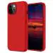 LIRAMARK Liquid Silicone Soft Back Cover Case for Apple iPhone 13 Mini (5.4 Inch) (Red)