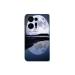 GADGETSWRAP Printed Vinyl Skin Sticker for Oppo Find N2 Flip (5G) - full moon reflection