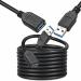 Storite Black USB 3.0 Male to Female Extension Cable High Speed 5 Gbps Extension Cable Data Transfer for Keyboard and Mouse - 3 m