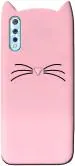 Mcase Pink Rubber Back Cover For Samsung Galaxy A30s (Model - CAT-028)