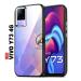AERTOXX Ultra-Hybrid Crystal Clear Back Case Cover for Vivo Y73 4G | Slim Fit Shockproof Design | Camera Protection Bump | Transparent Back Cover Case for Vivo Y73 4G (Black Bumper)