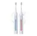 ORACURA Sonic Smart Electric Rechargeable Toothbrush SB300, Pack of 1 Blue & 1 Peach Colour