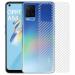Kite Digital Oppo A54 Back Screen Protective Film Carbon Fiber Skin Transparent Screen Guard Sticker (Pack of 3)