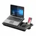 Portronics My Buddy G Laptop Desk with Storage & Mouse Pad, Adjustable Height,(Black)
