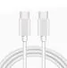 eKus 6A fast charging Type C to C Cable Compatible With Samsung Galaxy Phones Models (White)