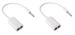 Classico 2 in 1 Listing Cable Stereo Audio Male to 2 X 3.5 mm Female Earphone Splitter Cable Adapter for Smartphones (White)