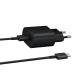 Tart Samsung Galaxy USB-C Type-C PD 25W Charger Fast Charge Cable 1M for S21 S21+ S20 FE Note 20 Ultra 10 10+ M51 A71 A52 45 W 2 A [Adapter+Cable] (Black)