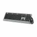 Portronics Key5 Combo Multimedia Wireless Keyboard & Mouse Set/Combo, 2.4 GHz Wireless,Grey)