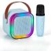 SE HUB K12 Speaker Machine Bluetooth-Compatible Wireless Karaoke Mic Speaker Multi-Compatibility Modes, RGB Lights | Party POP Bluetooth Speaker with Mic (Blue)
