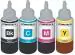 Dotpot Refill Ink for Epson L220 Multi Function Inkjet Printer - Cyan, Magenta, Yellow & Black - 70 ML Each Bottle