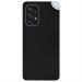 GADGETSWRAP Premium Material Skin Vinyl Decal Sticker Compatible With Samsung Galaxy A53 (5G) - Black Carbon