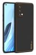 U&E Black Leather Back Cover For Oppo Reno 5 Pro