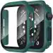 RUPELIK (iWatch Case 45mm Green) Smart watch Tempered Screen Guard for iWatch 45mm Case Of Apple Watch Series 7 With Bumper Case Cover (Green) (ONLY ORIGINAL APPLE WATCH CASE) (NOT COPY WATCH CASE)
