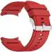 RUPELIK (Metal Lock Watch 4 Strap Red) Soft Silicone Smart Watch 4 Compatible with Samsung Galaxy Watch 4 / Watch 5 , 44mm, 40mm / Watch 5 Pro , 45mm / Watch 4 Classic 42mm , 46mm Watch Strap (Red)