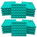 YGM Acoustic Foams Emerald Green Pyramid Soundproofing Studio Acoustic Foam - 2 inch ,Set Of 18
