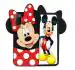 Lejaao Oppo A52 Cute Girlish 3D Mickey Mouse Red Rubber Silicone Mobile Back Cover