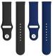 Black Lovies Black, Blue Silicon Smart Watch Strap For Noice Colour Fit Ultra 2 (Pack Of 2)