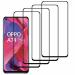 Kite Digital Oppo A54 (5G)/Oppo A74 (5G) (Black) Tempered Glass Screen Protector with Edge to Edge Coverage - Easy Installation Kit (Pack of 4)