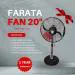 Synnera 2 Blade Farata Fan 20 inch/ 500MM Pedestal/Farata Fan (Black)
