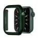 LIRAMARK Case Cover with Built-in Tempered Glass Screen Protector Compatible with 41mm Series of Apple Watch iWatch 7 ( Green, 41mm) [ Snap On Design]