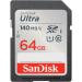SanDisk Ultra UHS I 64GB SD Card 140MB/s for DSLR and Mirrorless Cameras, 10Y Warranty