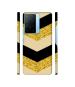 Casotec Black & Gold Design 3D Printed Hard Back Case Cover for iQOO Z7 5G