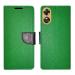 A D Enterprises Green MRC Flip Cover for Oppo A17 | Magnetic Case | Shock Absorbent | Flip Cover Oppo A17