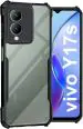 XOVO Back Cover for vivo Y17s (Transparent, Black, Pack of 1)