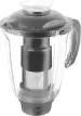 Kimatsu Polycarbonate Juicer Jar for Mixer Grinder, 1250 mL, Universal Compatibility 0 Juicer Mixer Grinder (1 Jar, Silver and Black)