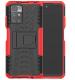 Empire Accessories Poco M4 Pro 5G Red Polycarbonate Shockproff Dazzle Kick Stand Back Case Cover