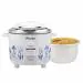 Preethi Glitter RC326,2.2L Electric Cooker with Double Pan, White & Blue