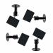 MYL Alloy Steel Satellite Wall or Ceiling Mounting Stand Kit Brackets for Bose Sony Panasonic Samsung Speakers Mounts (Black)