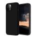 LIRAMARK Liquid Silicone Soft Back Cover Case for Apple iPhone 13 Mini (5.4 Inch) (Black)