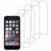 Kite Digital iPhone 6/6s Transparent Tempered Glass Screen Protector with Full Screen Coverage - Except Edges and Easy Installation Kit (Pack of 4)