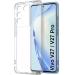 Fastship Rubber silicone Back Cover for Vivo V27 5G - Transparent