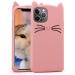 Richburg Pink Rubber Billi Cartoon Ear Design Shockproof Back Case For Iphone 11 Pro