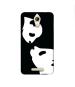 Casotec Panda Drawing Design Printed Silicon Soft TPU Back Case Cover for Panasonic P85