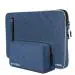 Stysol Blue Denim Water Resistant Laptop Sleeve With Handle Charger Pouch For 15 To 15.6 Inch (Set Of 2)