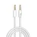 DUDAO AUX Cable 1 m L12S-WHITE (Compatible with All 3.5mm Compatible Mobiles, male to male connector, White, One Cable)