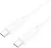 hoco. Type C 1 m X88 White Gratified 60W (20V/3A) Charging data cable for Type-C to Type-C And Compatible with Android Phones, iOS Phone And Tablets (Compatible with Charging, White, One Cable)