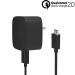 Classico Turbo Power Wall Charger for Moto-G -G2-G3-E2-X-X2-DROID (Fixed Cable)