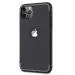 RUPELIK Soft Silicone with Anti Dust Plug Shockproof Slim Back Cover Case for iPhone 12 Pro Max Black