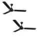 CG Ultimo | 1200mm Ceiling Fan | BEE 1 Star | High Speed Fan | Elegant Design | Superior Finish | Energy saving | Long Durability | Pack of 2 - Satin Smoke Brown