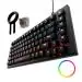 Kreo Hive RGB Anti-ghosting Gaming Keyboard | 75% Tenkeyless Wired Mechanical Keyboard with RGB Backlight Brown Switches & All Black Key Caps | Detachable USB C Cable (RGB Backlight, Brown Switch)