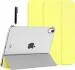 ProElite Smart Flip Case Cover for Apple iPad 10th Generation 10.9 inch 2022 Translucent & Hard Back with Stylus Pen, Yellow